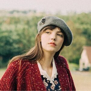 Miss Patina Meow Meow Beret (Grey)